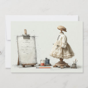 Invitation Studio de l’écrivain parisien Ruffle 1er anniversa