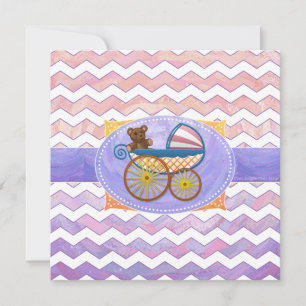 Invitation Stuff pour bébé rose et puant