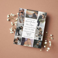 style 8 photos collage moderne chic mariage