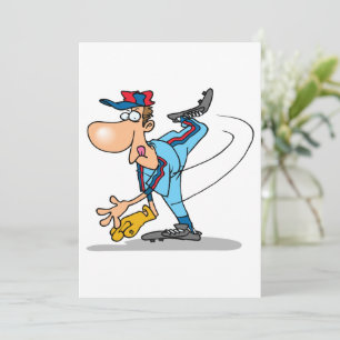Invitation Style Cartographie de baseball Pitcher