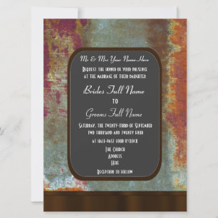 Invitation Style de tableau de bord urbain mariage alternatif