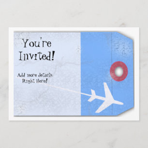 Invitation Style d'étiquette de bagage