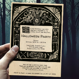 Invitation Style funéraire Déplaisant vintage personnalisable