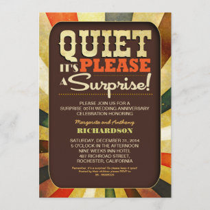 Invitation style typographie vintage rétro style anniversaire