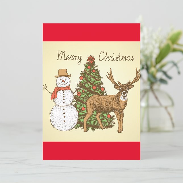Invitation Style vintage Joyeux Noël (Créateur téléchargé)