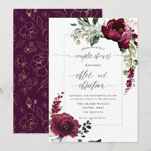 Invitation Sublime Douceur de Bourgogne Fête Prénatale pour l