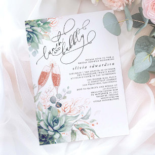 Invitation Succulent Déjeuner de verdure et Fête des mariées 