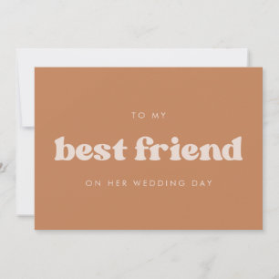 Invitation Sucre brun rétro à mon meilleur jour de mariage