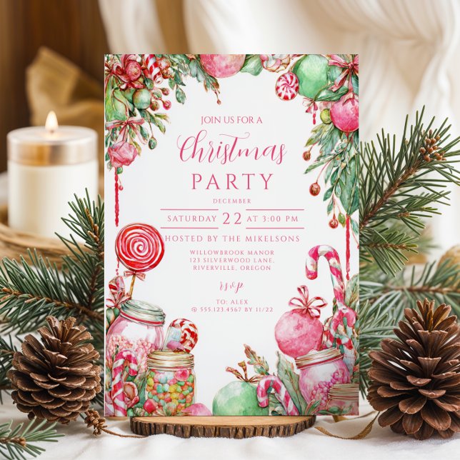 Invitation Sucre de canne doux Noël (Créateur téléchargé)