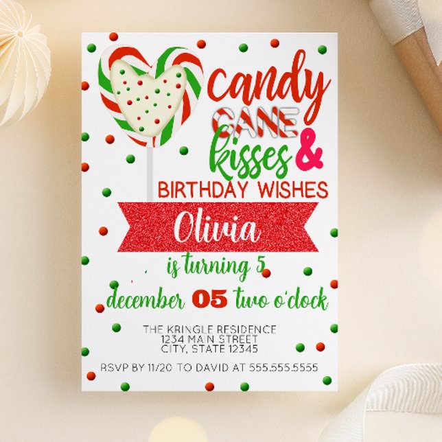Invitation Sucre de canne Kisses Anniversaire Wings (Créateur téléchargé)