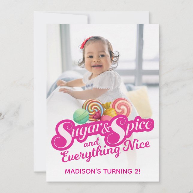 Invitation Sucre et Épice (Devant)