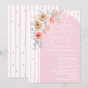 Invitation Sucre et épices & tout ce qui est charmant Baby sh