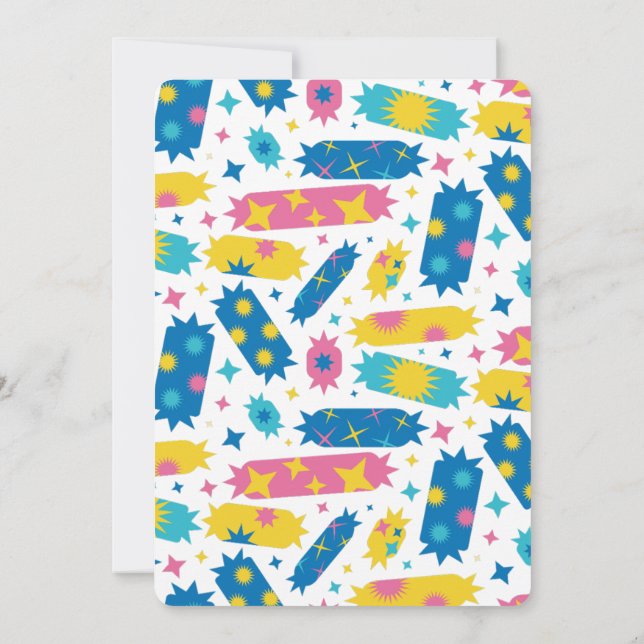 Invitation Sucreries délicieuses. (Dos)