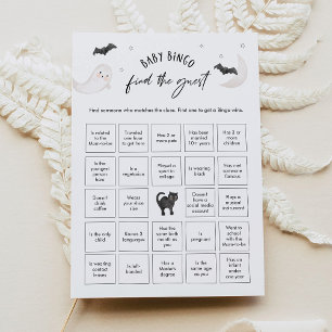 Invitation SUGARBOO Trouver L'Invité Baby Bingo Game Card