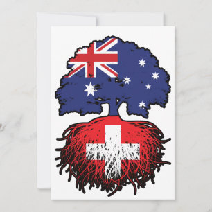 Invitation Suisse Australie Australie Australie racine arbre