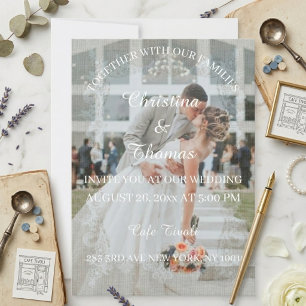 Invitation Suite de carton d'invitation de mariage élégant cl