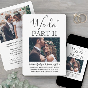 Invitation Suite Mariage 2 Photo Simple Script Nous Nous Mari