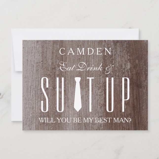 Invitation Suitup Seras-tu mon Bestman (Devant)