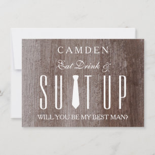 Invitation Suitup Seras-tu mon Bestman