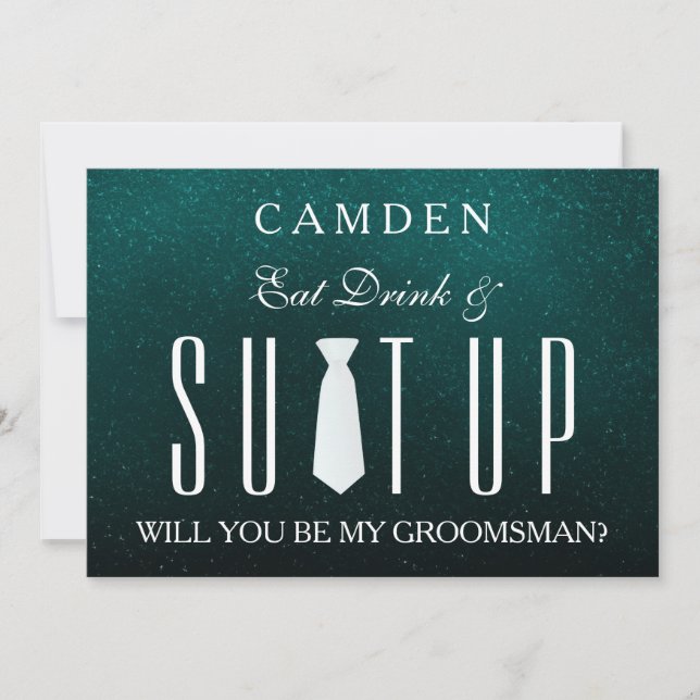 Invitation Suitup Seras-tu mon groom ? (Devant)