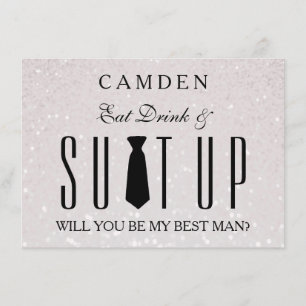 Invitation Suitup, tu seras mon Bestman