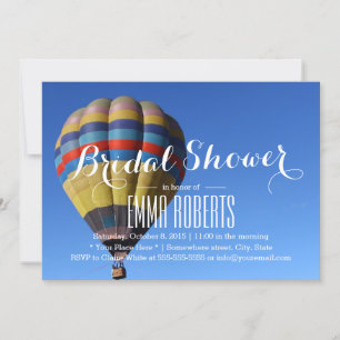 Invitation Summer Adventure Hot Air Balloon Fête des mariées