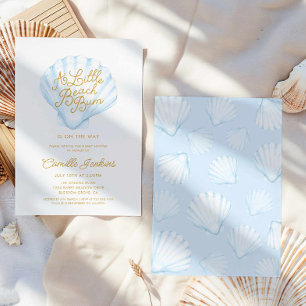 Invitation Summer Little Beach Bum Boy Baby shower