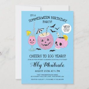 Invitation Summerween 100th Birthday Cocktail Party