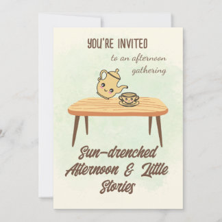 Invitation Sun-drenched Afternoon Invitation-Cozy Tea & Story