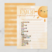 Sun livre pour enfants Emoji Pictionary Shower Jeu