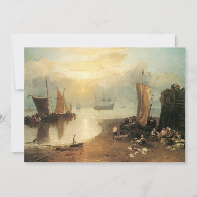 Invitation Sun Rising Through Vapor par Joseph Turner (Devant)