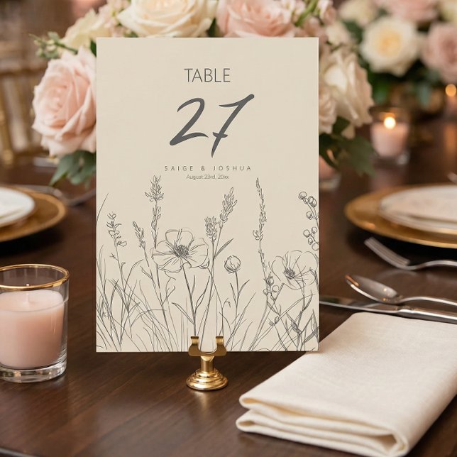 Invitation Sun-Washed Garden Border Wedding ID1283 (Créateur téléchargé)