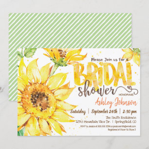 Invitation Sunflower Bridal Shoe