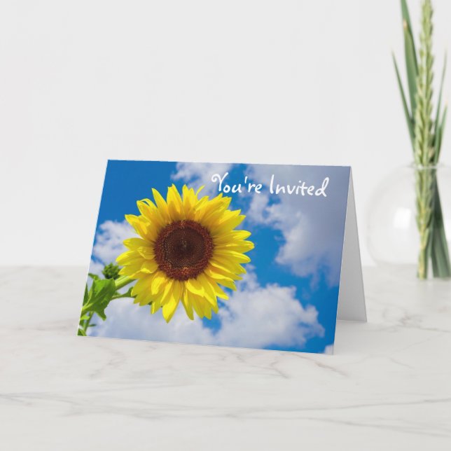 Invitation Sunflower in the Sky (Devant)