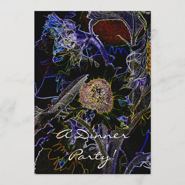 Invitation SUNFLOWERS (Devant)