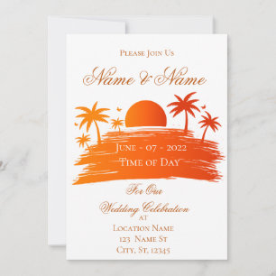 Invitation Sunrise Sunset Thunder Cove