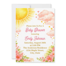 Sunshine Baby Girl Watercolor