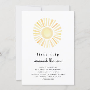 Invitation Sunshine Premier Voyage Autour Du Soleil Un Annive