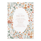 Super Boho Orange Fleur sauvage Whimsy Fall Fete