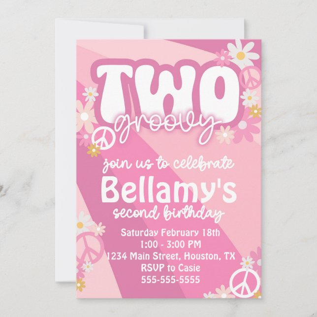 Invitation super de fête d'anniversaire (Devant)