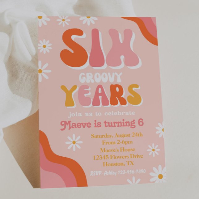 Invitation super de six ans | Invitation Super (Créateur téléchargé)