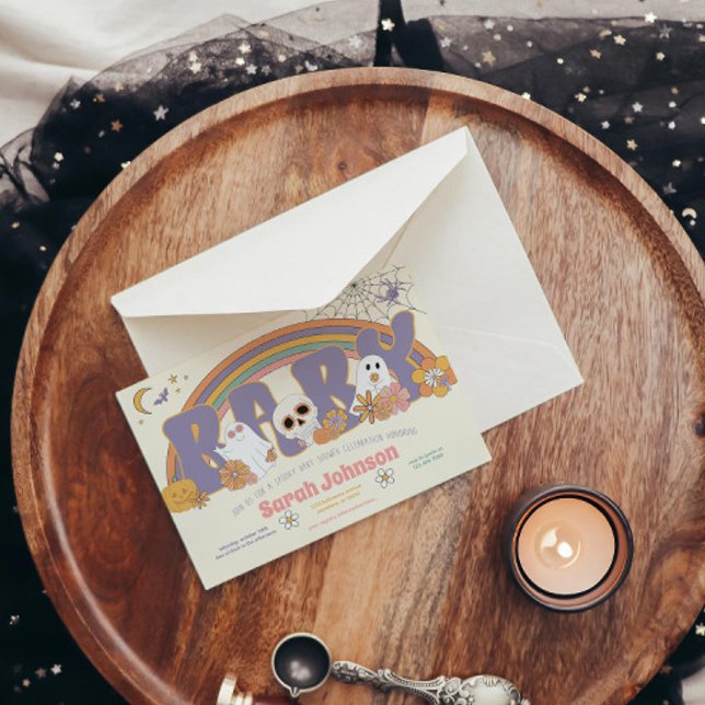 Invitation Super Éffrayant Halloween Ghost Girl Baby shower (Créateur téléchargé)