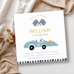 Invitation Super Elegant Voiture De Course Enfants N'Importe 