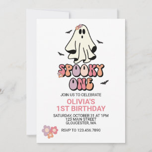 Invitation Super Fantôme Éffrayant Un Halloween Anniversaire
