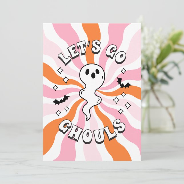 Invitation Super Go Ghouls Bachelorette (Debout devant)
