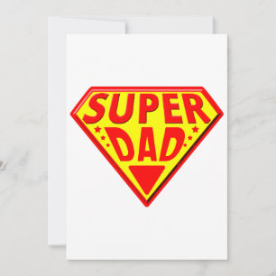 Invitation Super Papa - Bonne Fête des Pères