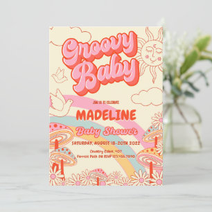 Invitation super Retro Baby shower