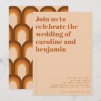 Super Retro les années 70 Design Brown Mariage Ter