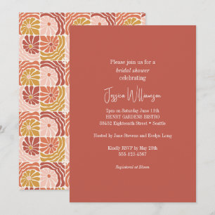 Invitation Super Retro Rosewood Clay Botanique Douche tendanc