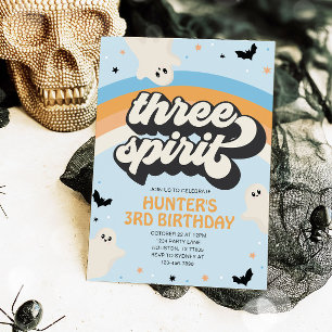 Invitation Super Trois Esprit Garçon 3e Anniversaire Hallowee